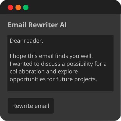 Email Rewriter AI screenshot