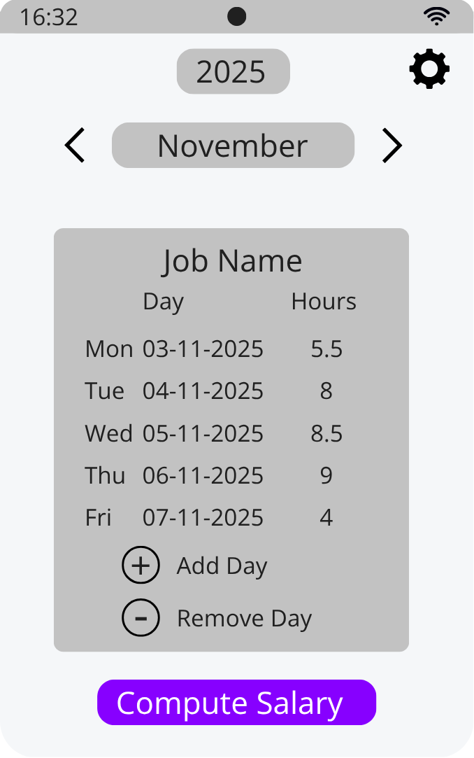 Work Hours Tracker screenshot